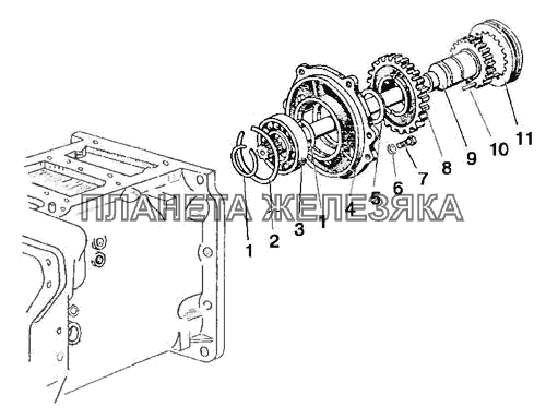 Корпус сцепления (понижающий редуктор) МТЗ-80 (2009)